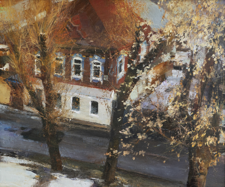 «Золотая весна». Холст, масло. 50*60 см. 2020 г.