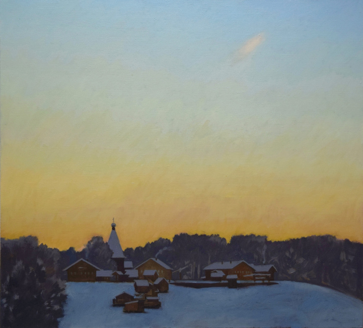 «Закат». Холст, масло. 66,5*69,5 см. 2017 г.